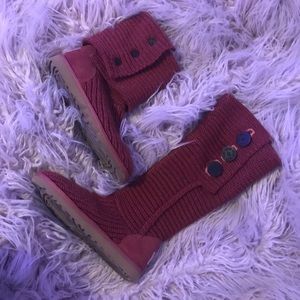 Red Cardy Ugg Boot